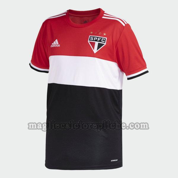 terza maglie calcio san paolo 2021 2022 thailandia rosso bianco nero