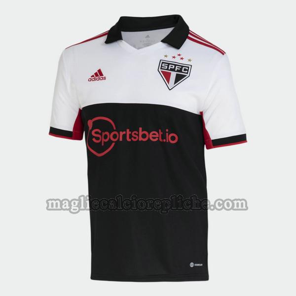 terza maglie calcio san paolo 2022 2023 thailandia bianco nero