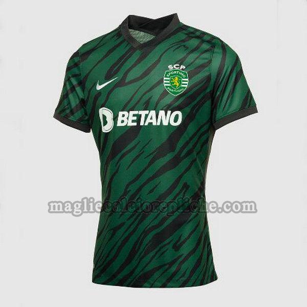 terza maglie calcio sporting lisbona 2021 2022 thailandia verde