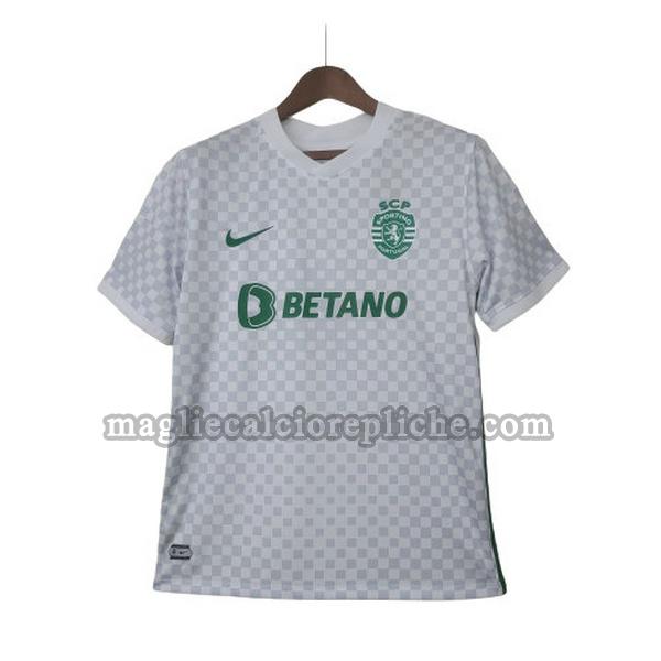 terza maglie calcio sporting lisbona 2022 2023 thailandia bianco