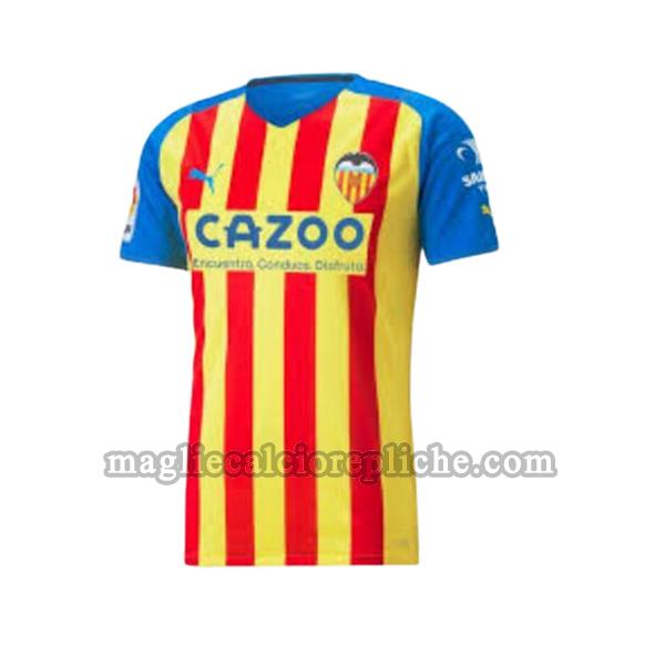 terza maglie calcio valencia 2022 2023 thailandia blu rosso