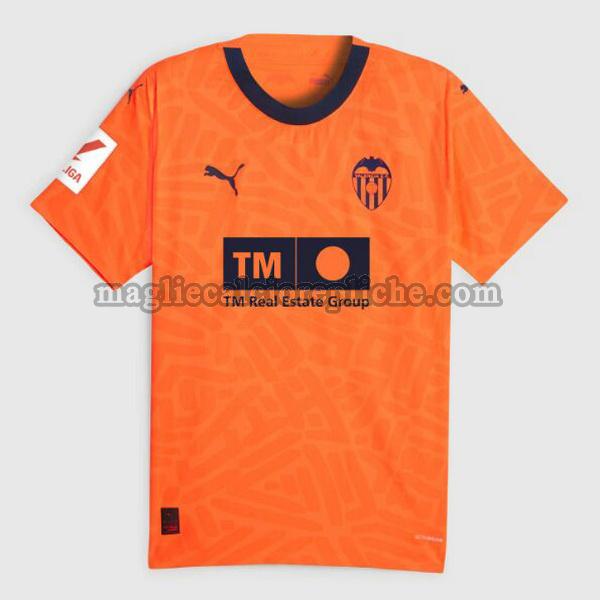 terza maglie calcio valencia 2023 2024 thailandia arancione