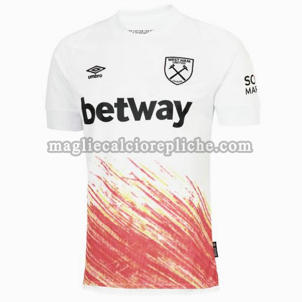 terza maglie calcio west ham 2022 2023 rosso