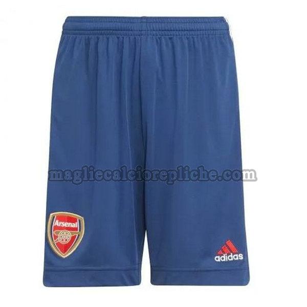 terza pantaloncini calcio arsenal 2021 2022 blu