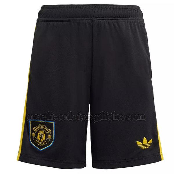 terza pantaloncini calcio manchester united 2025 2026 nero