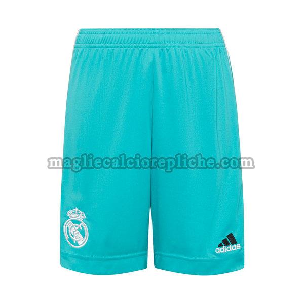 terza pantaloncini calcio real madrid 2021 2022 verde