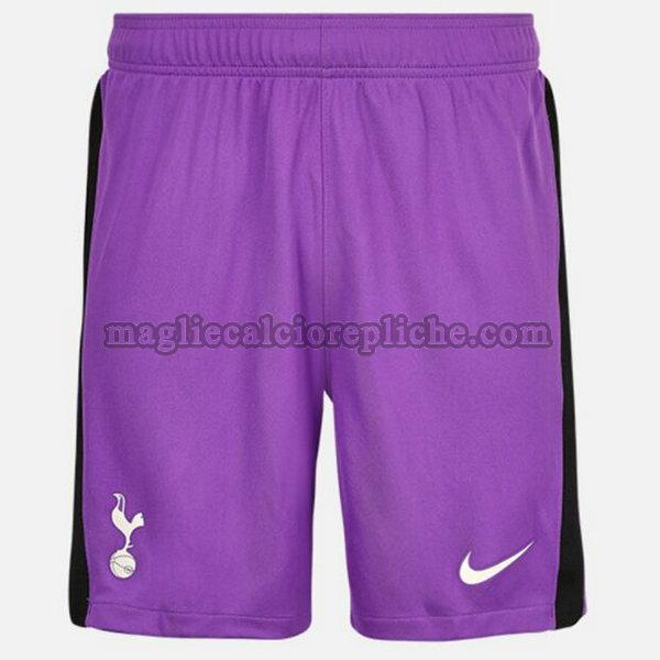 terza pantaloncini calcio tottenham hotspur 2021 2022 porpora