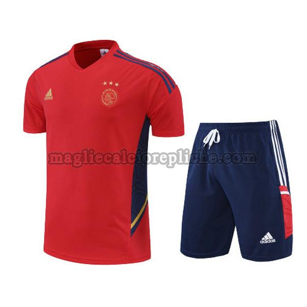 training maglie calcio ajax 2022 2023 completo rosso