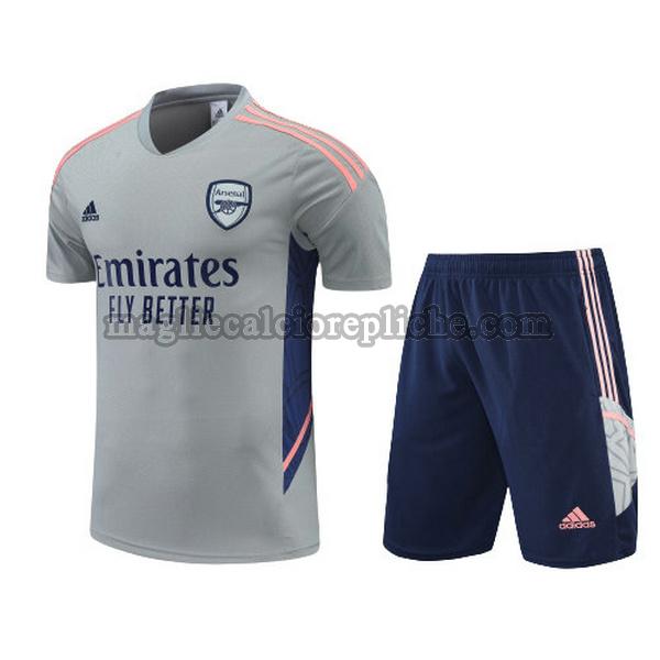 training maglie calcio arsenal 2022 2023 completo grigio