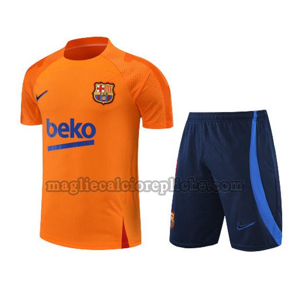 training maglie calcio barcellona 2022 2023 completo arancione