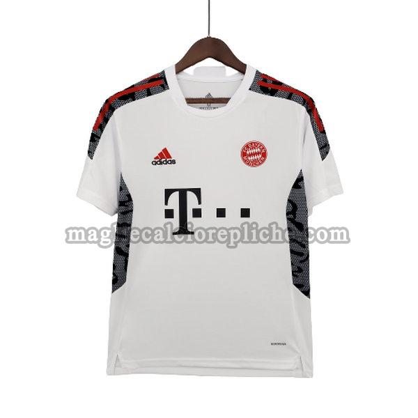 training maglie calcio bayern münchen 2021 2022 bianco