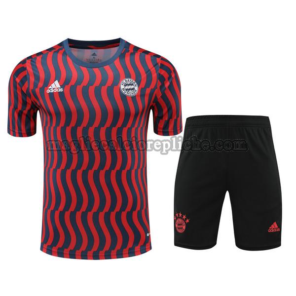 training maglie calcio bayern münchen 2023 2024 completo rosso