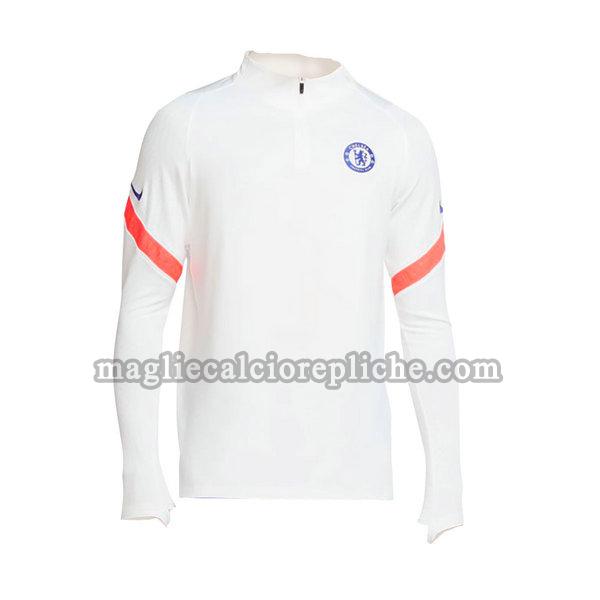 training maglie calcio chelsea 2020-2021 manica lunga bianco