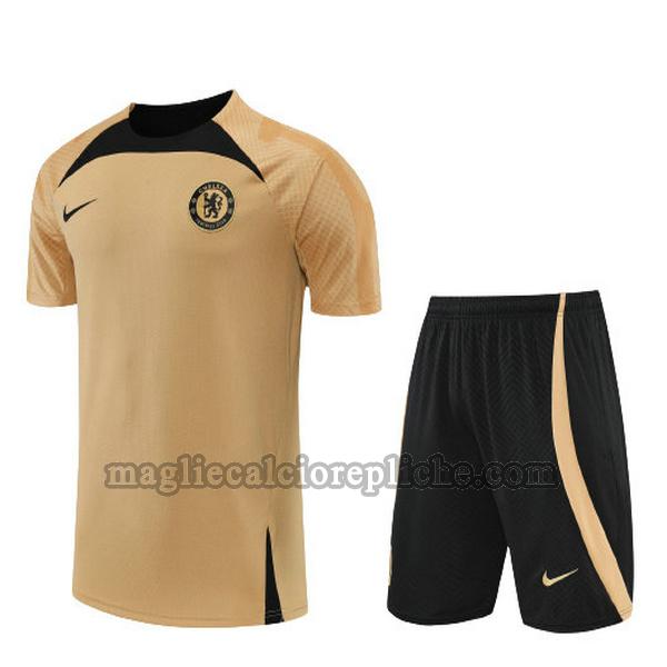 training maglie calcio chelsea 2022 2023 completo giallo