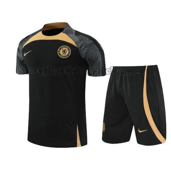 training maglie calcio chelsea 2022 2023 completo nero