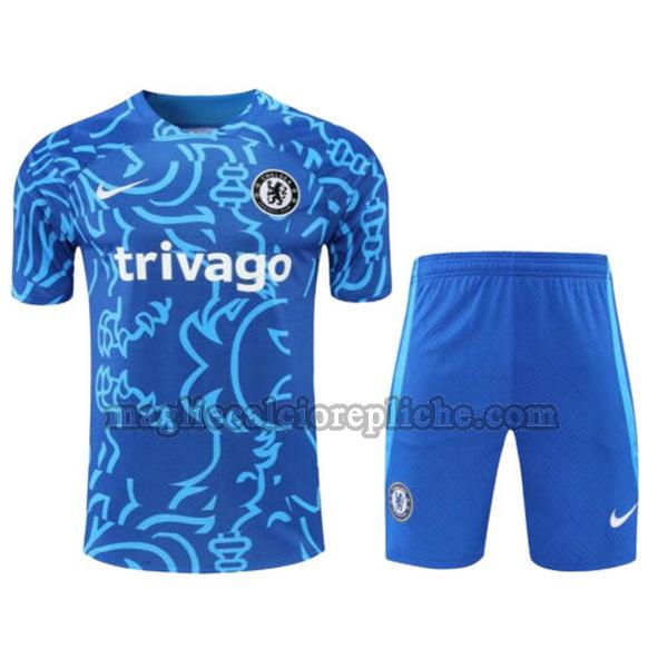 training maglie calcio chelsea 2022 23 completo blu