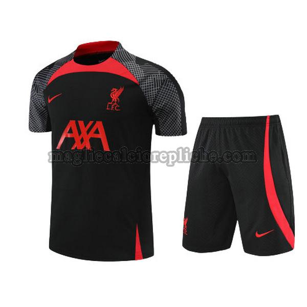 training maglie calcio liverpool 2022 2023 completo nero