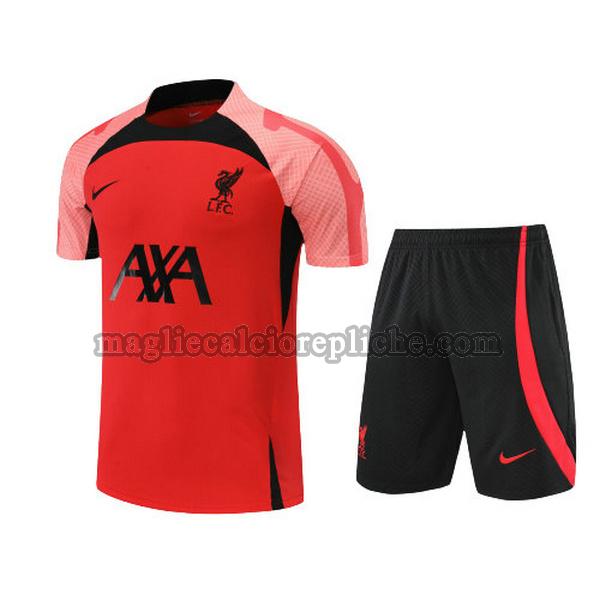 training maglie calcio liverpool 2022 2023 completo rosso