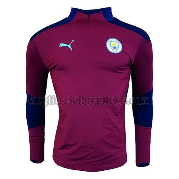 training maglie calcio manchester city 2020-2021 manica lunga rosso