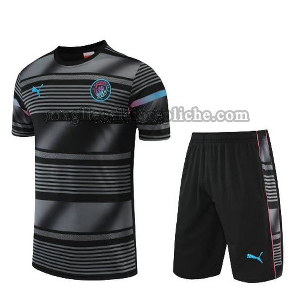 training maglie calcio manchester city 2022 2023 completo nero