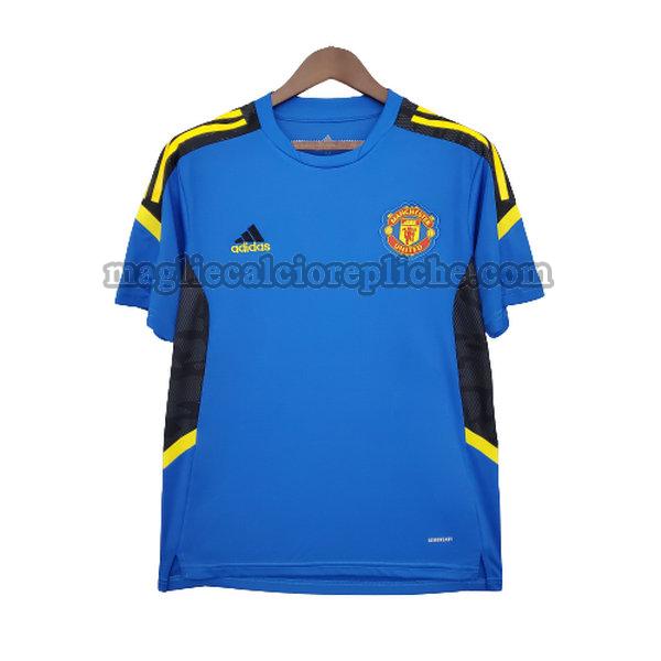 training maglie calcio manchester united 2021 2022 blu