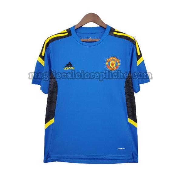 training maglie calcio manchester united 2021 2022 blu