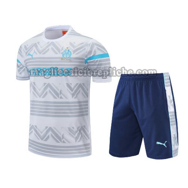 training maglie calcio olympique marsiglia 2022 2023 completo grigio bianco