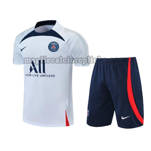 training maglie calcio psg 2022 2023 completo bianco blu