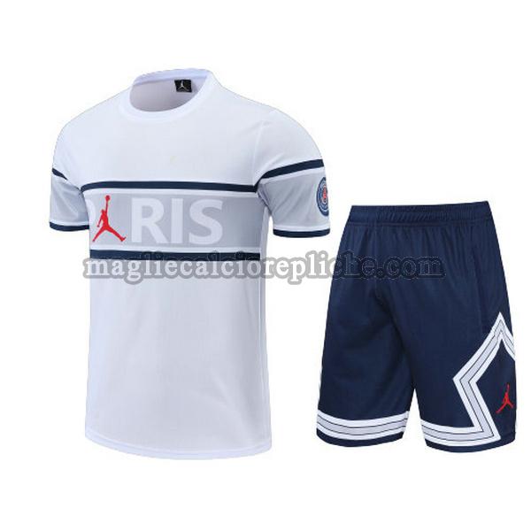 training maglie calcio psg 2022 2023 completo bianco nero