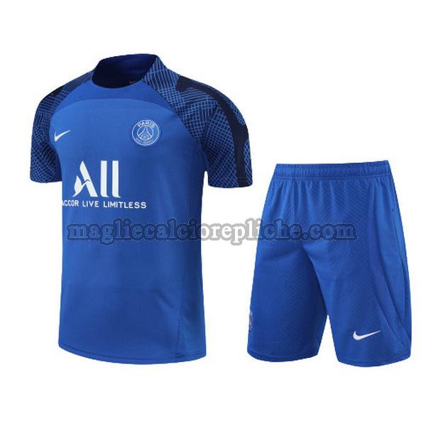 training maglie calcio psg 2022 2023 completo blu