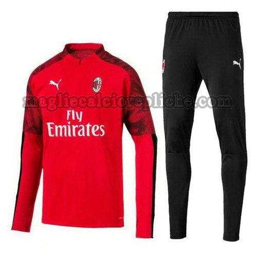 tute calcio ac milan 2019-2020 rosso nero