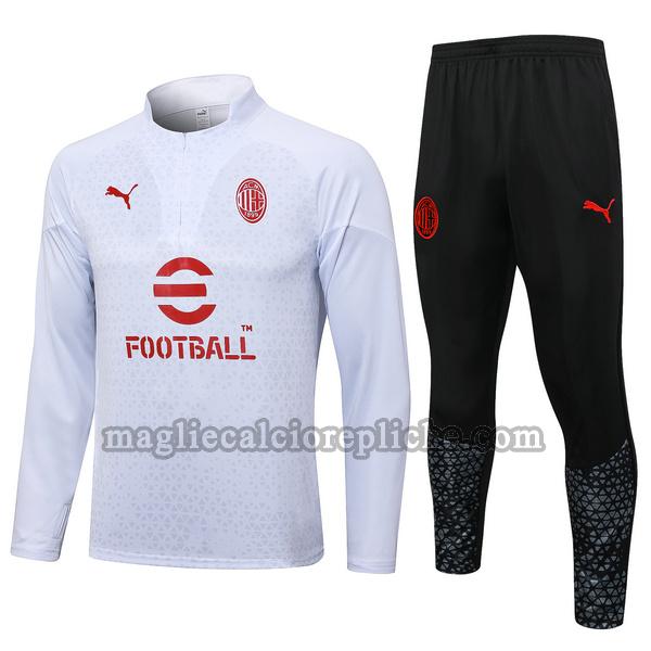 tute calcio ac milan 2023 2024 completo bianco