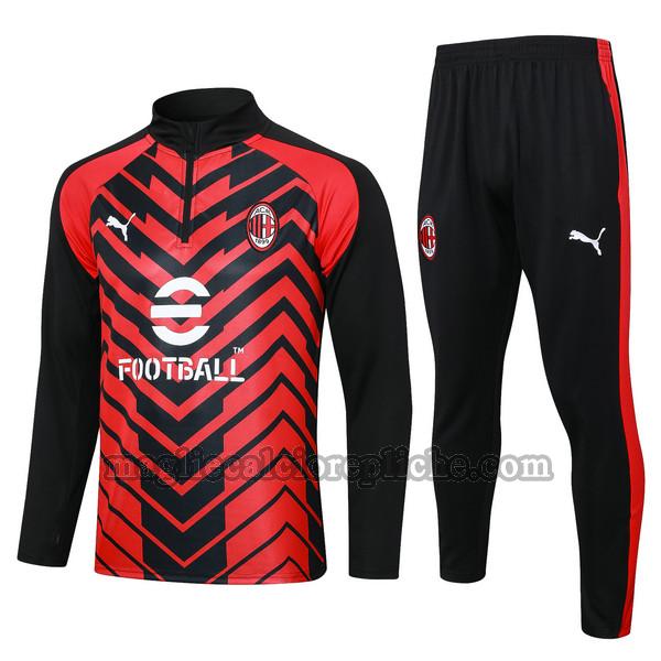 tute calcio ac milan 2023 2024 completo rosso nero