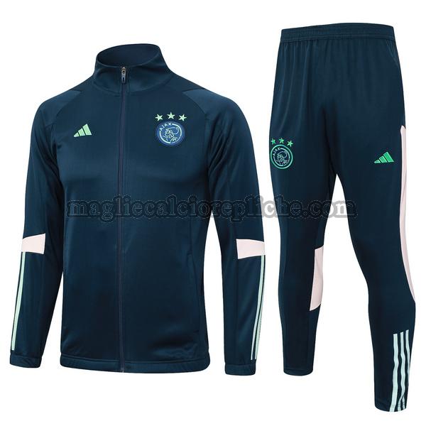 tute calcio ajax 2023 2024 completo blu