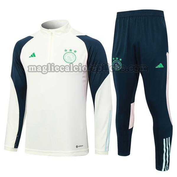 tute calcio ajax 2023 24 completo verde blu