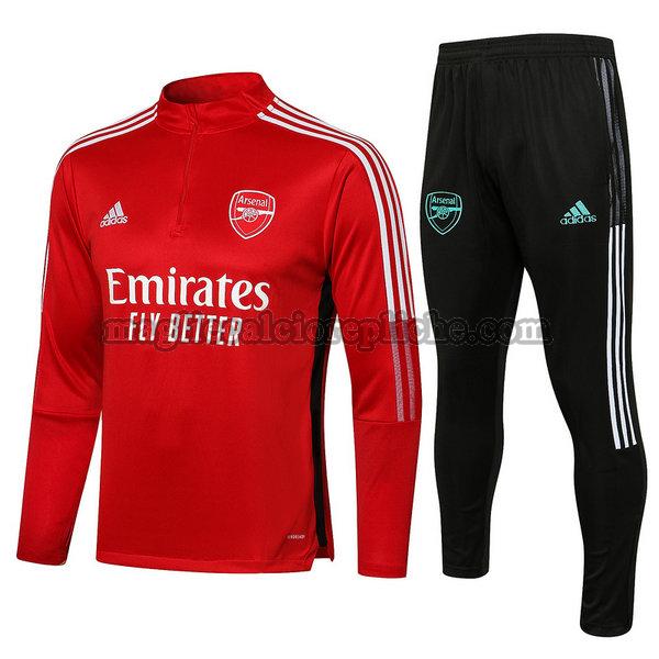 tute calcio arsenal 2021 2022 completo rosso