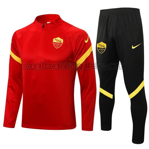 tute calcio as roma 2021 2022 completo rosso