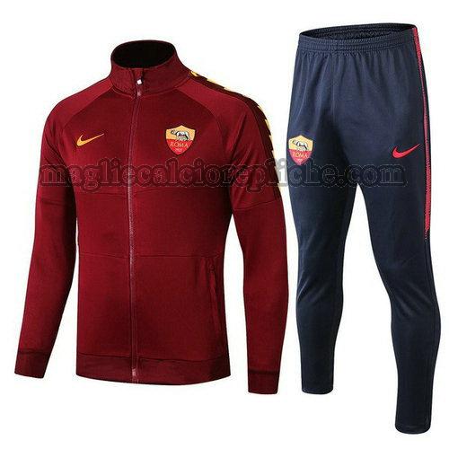 tute calcio bambino as roma 2019-2020 rosso marina