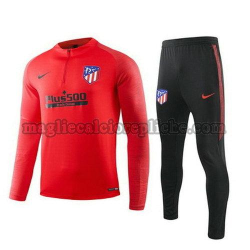 tute calcio bambino atlético madrid 2019 2020 rosso nero