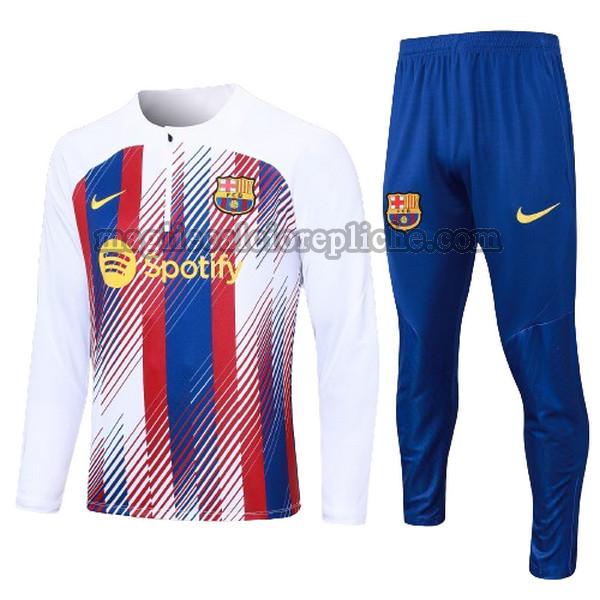 tute calcio bambino barcellona 2023 2024 completo bianco