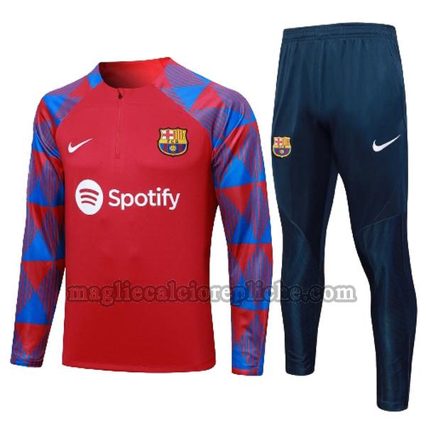 tute calcio bambino barcellona 2023 2024 completo rosso