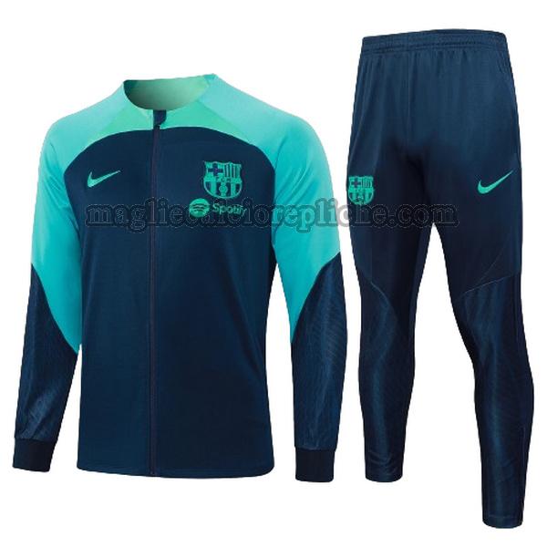 tute calcio bambino barcellona 2023 24 completo verde blu