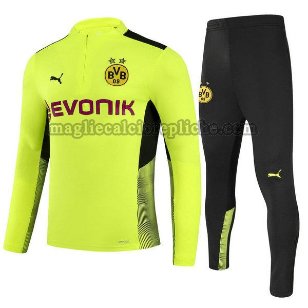 tute calcio bambino borussia dortmund 2021 22 completo giallo