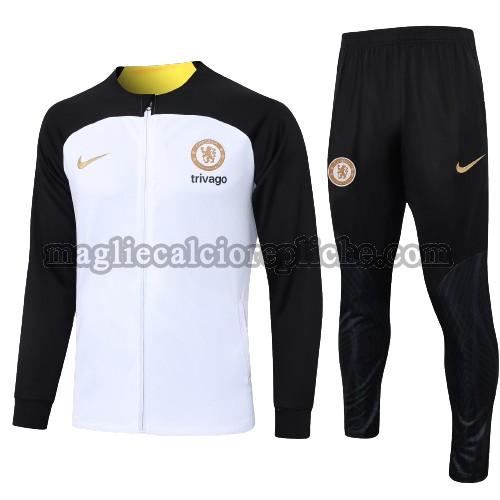 tute calcio bambino chelsea 2023 2024 completo bianco