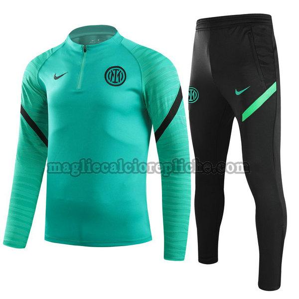 tute calcio bambino inter 2021 2022 completo verde