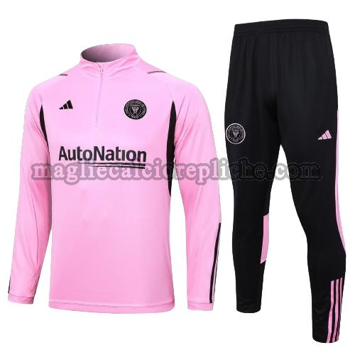 tute calcio bambino inter miami cf 2023 24 completo rosa