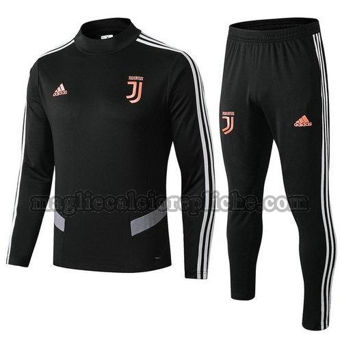 tute calcio bambino juventus 2019 2020 nero arancione