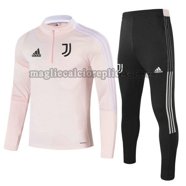 tute calcio bambino juventus 2021 2022 completo rosa