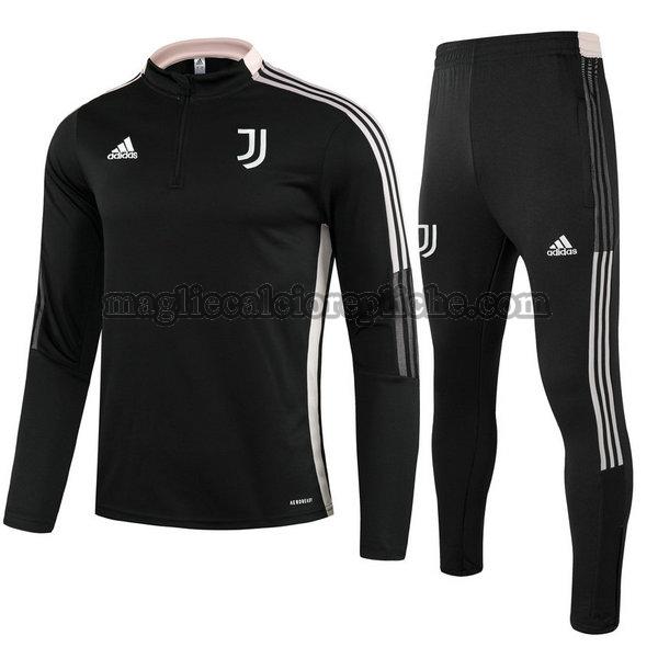 tute calcio bambino juventus 2021 22 completo nero