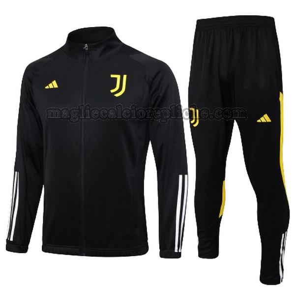 tute calcio bambino juventus 2023 2024 completo nero